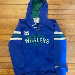Hartford Whalers CCM Women’s Zip Up Hoodie, Size L